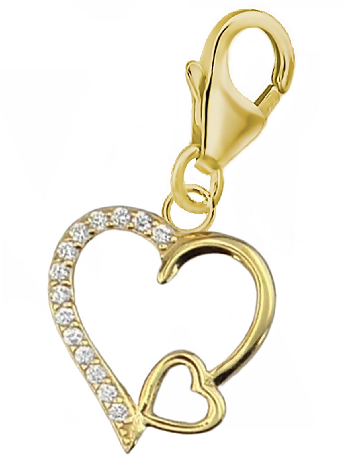 Collana Argento 925 Con Ciondolo Gatto E Zirconi – 38 Cm, Placcata Rodio, Per Ragazze E Bambini