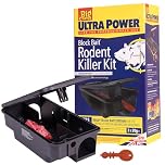 The Big Cheese Ultra Power Block Bait Rodent Killer Kit, Refillable Bait Station and 3x20g Brodifacoum Blocks, Rat and Mice Poisoning Blocks, Fast Acting, Red, Biodegradable, Indoor and Outdoor Use