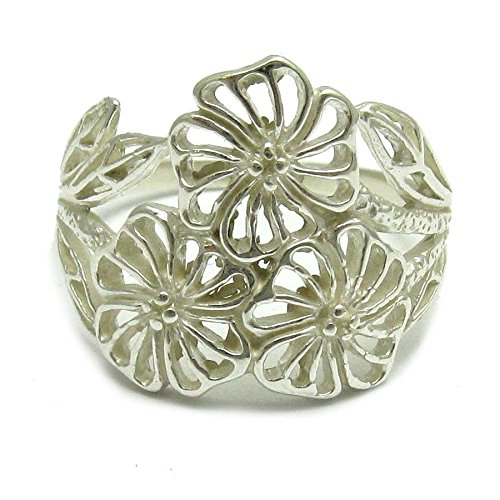 Bague en argent massif 925 Fleur Empress : le cadeau idéal pour elle R000170