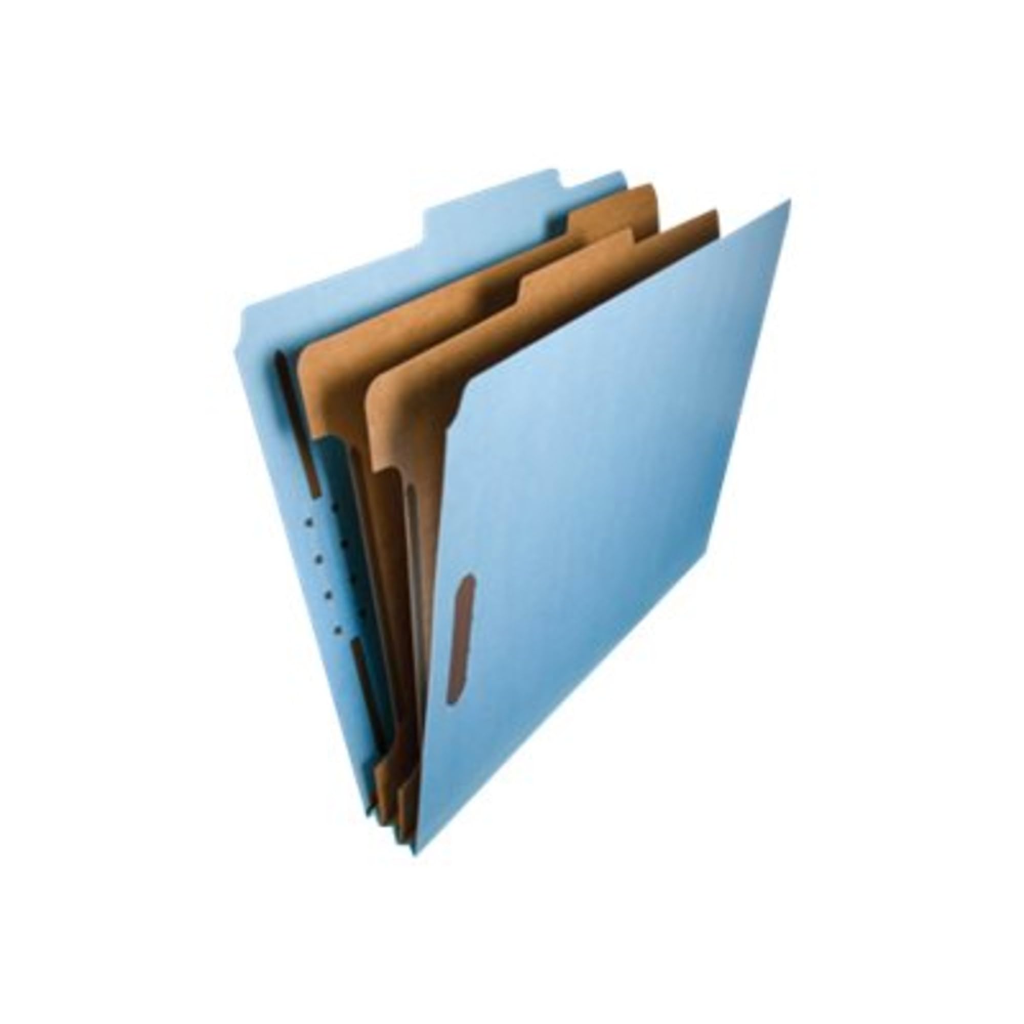 Smead - Carpeta clasificadora 100% reciclada, 2 separadores, expansión de 2 pulgadas, tamaño carta, azul, 10 por caja (14021)