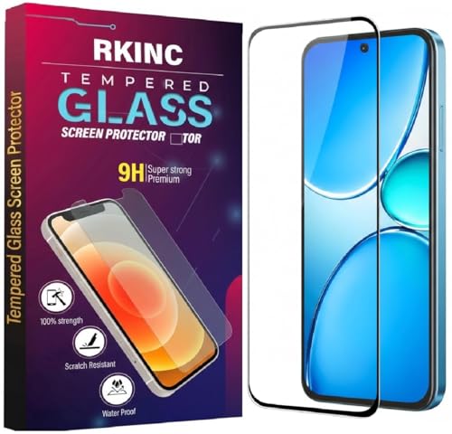 Image of RKINC Tempered Glass for Realme GT 8, Realme GT 8 Pro and Realme GT 8 Pro Dream Edition (6.79 Inch) Military Grade Gorilla Screen Guard Protector | With Installation Kit | Edge to Edge Coverage | Black