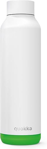 Miniatura 15 de Quokka Sólido - Negro azabache 17.2 fl oz | Botella de agua de acero inoxidable - Frascos aislados al vacío de doble pared botella de bebidas Negro