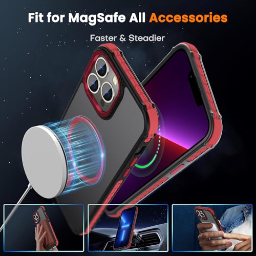 Coque iPhone 13 Pro robuste contre les chocs dos translucide mat DEERLAMN