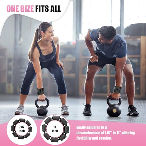 Image of Pilates Wrist Ankle Weights for Women, Wearable Strong Arm & Leg Weights Set of 2(1 lb /2.2 lbs Each), Adjustable Ankle Weights for Walking, Yoga, Dance, Barre, Gym