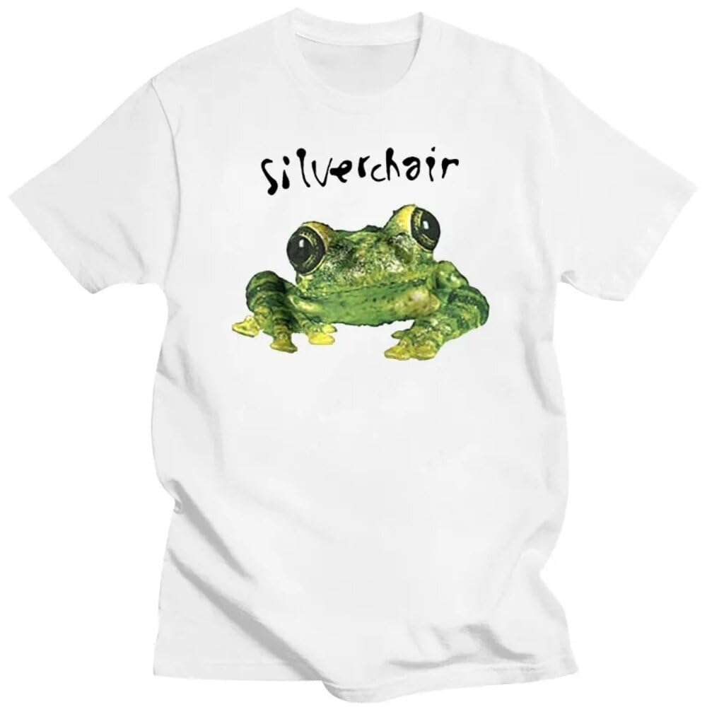 TRdUaNGS Vintage T-Shirt Silverchair FROGSTOMP Tour 1996 Grunge 90s Reprint White XL