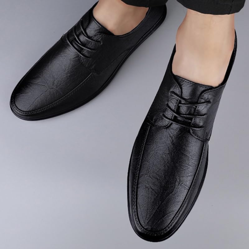 Mens Classic Oxford Shoes Non-Slip Softsole Walking Dress Shoes Men Breathable Comfortable Business Lace Up Derby Shoes2