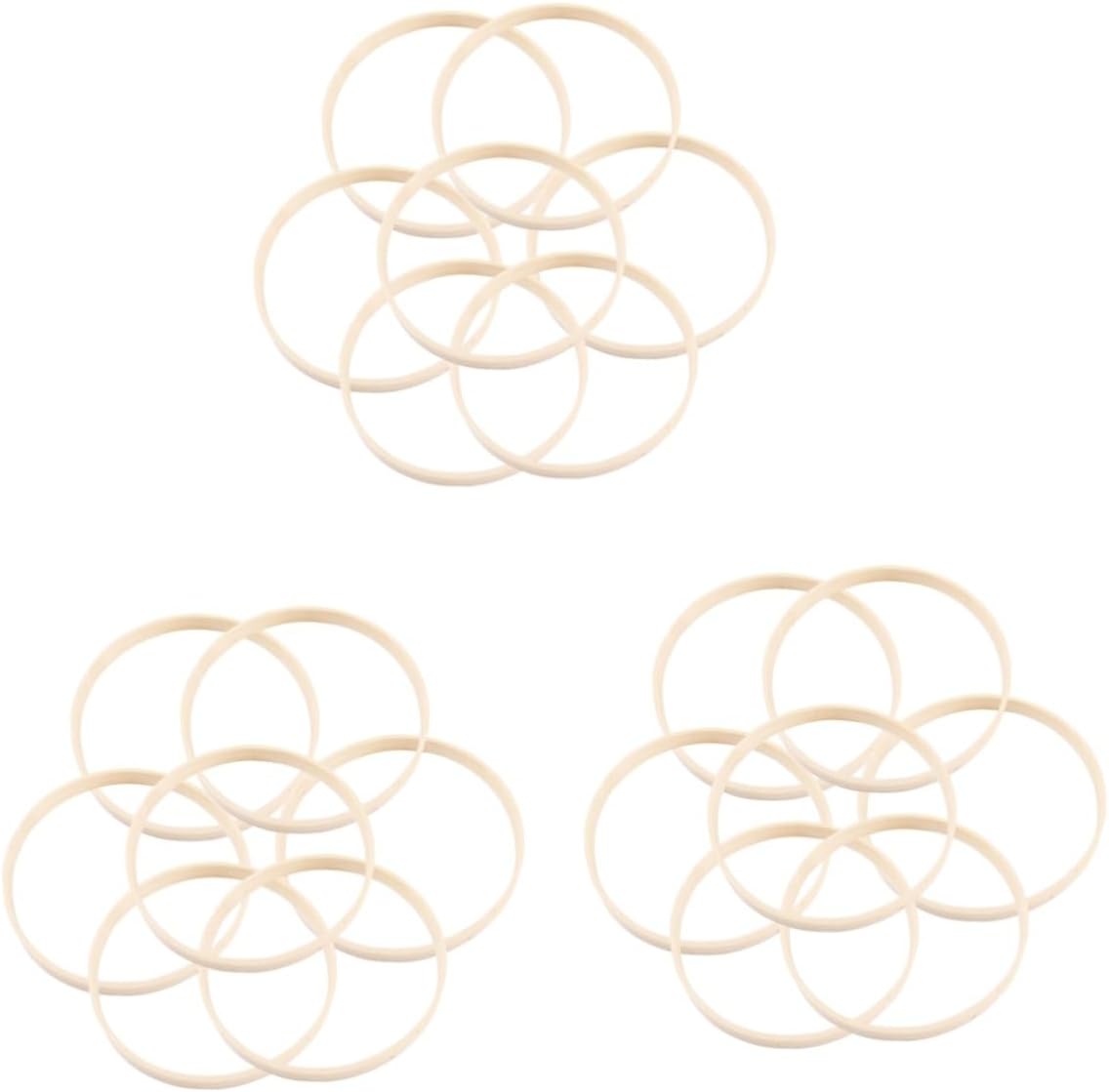 Cabilock 60pcs DIY Dreamcatcher Ring Kit Bamboo Frame Craft Natural Material for Adults