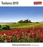  Toskana - Kalender 2018: Sehnsuchtskalender, 53 Postkarten