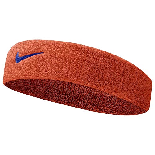 Nike Swoosh Headbands Schweißband aus Baumwolle und Nylon in der Farbe Team Orange-College Navy, N.000.1544.804.OS