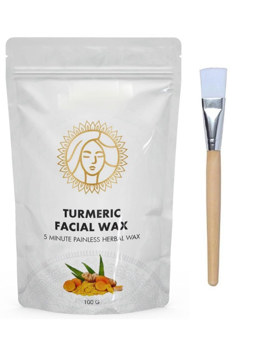 New Turmeric Facial Wax HAIR REMOVAL TURMERIC FACIAL WAX POWDER 5