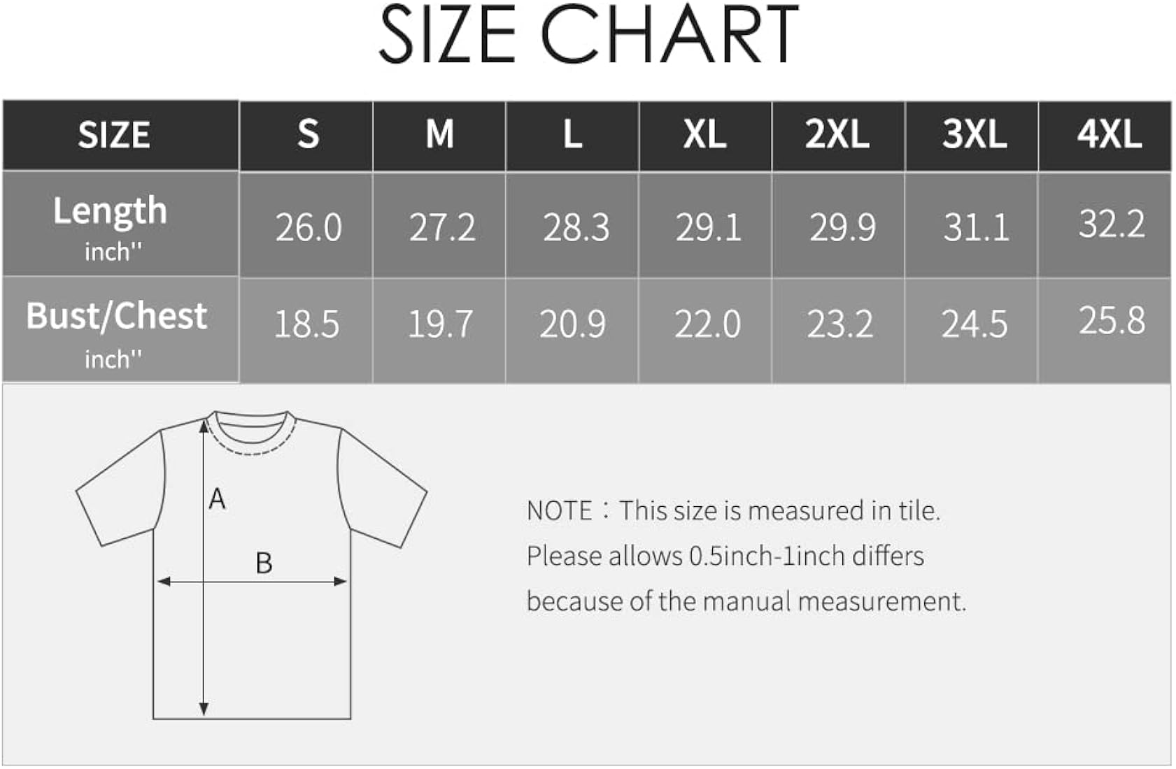 Basic Sizing Information Clothing Size Chart, Shirts, Size