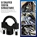 Neferta 1 PC Car Steering Wheel Inner Ball Head Rudder Wrench, U-shaped Tooth Pressure Non-slip Structure Metal Rocker Arm Detach Installation Tool, Vehicle Tie Rod Installation Accessories (Black)