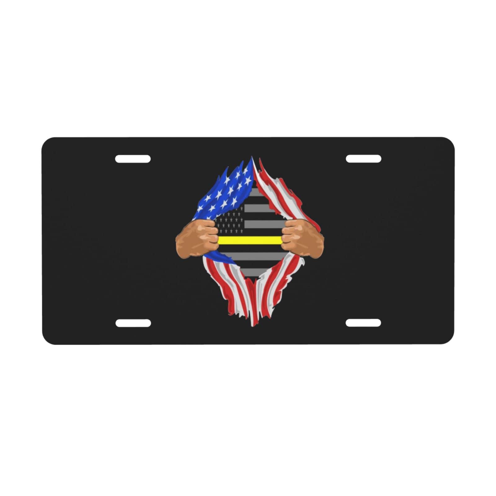 Placa Decorativa Policía Placa De Matrícula Decorativa 6x12 Policía EE.UU.  - Línea Azul Delgada, Fabricada En Estados Unidos Placa Estilo Policía  Delgada, image size:1600x1600