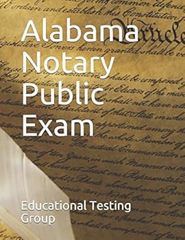 Paperback Alabama Notary Public Exam Book