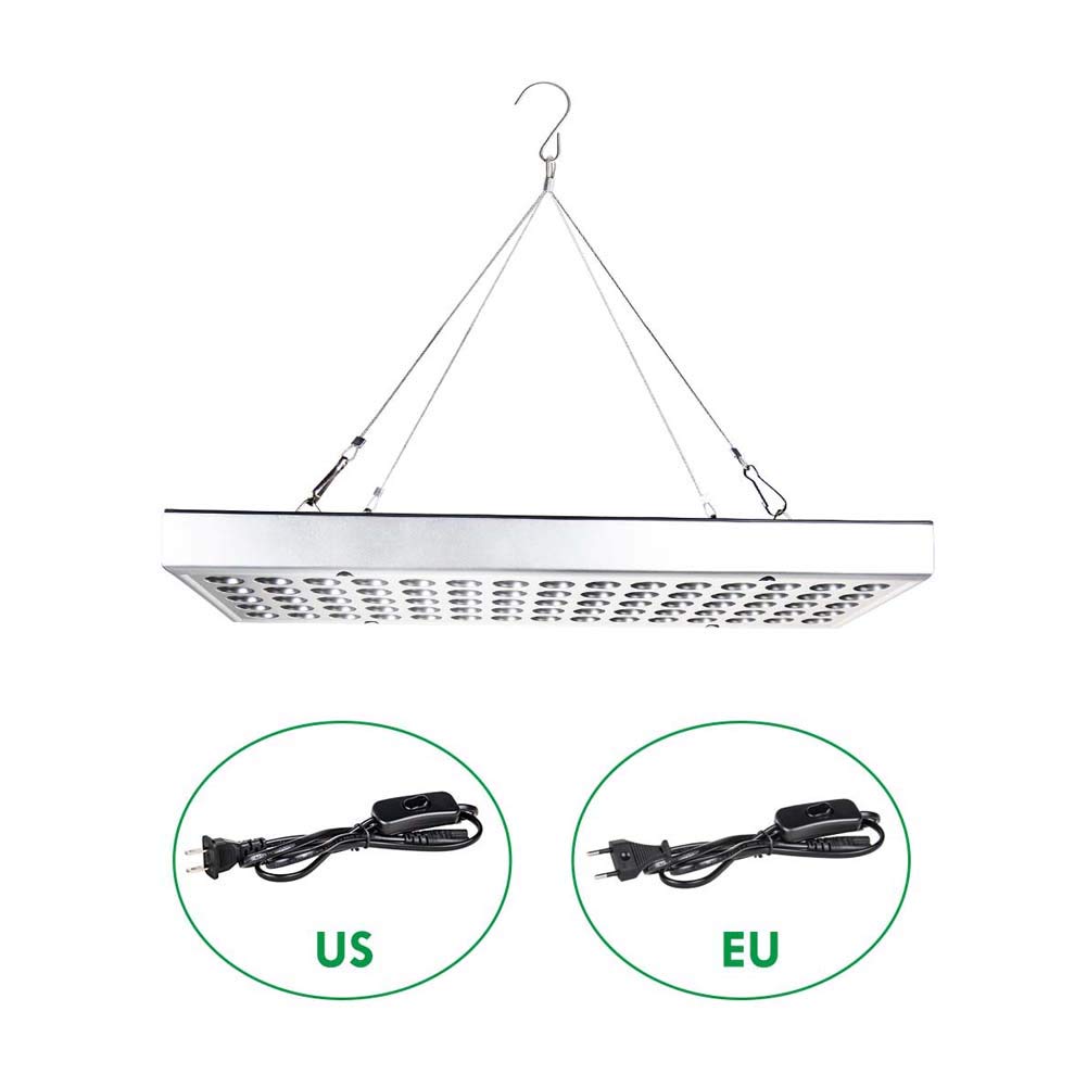 45W LED Grow Light, 144LEDs 2 modos Lámpara de planta de espectro completo con luces de crecimiento azules rojas para plantas de interior Vegetales Lámparas de crecimiento de flores