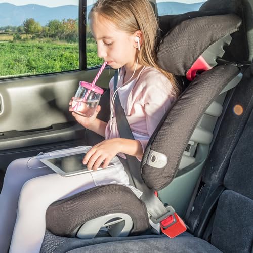 Image of 2 Pack Silicone Seat Belt Buckle Holder, Seat Belt Buckle Booster for Kids, Durable Silicone Material, Easy Access to The Buckles of Rear Seats, Car Accessories, Suitable for Most Car Models (Red)