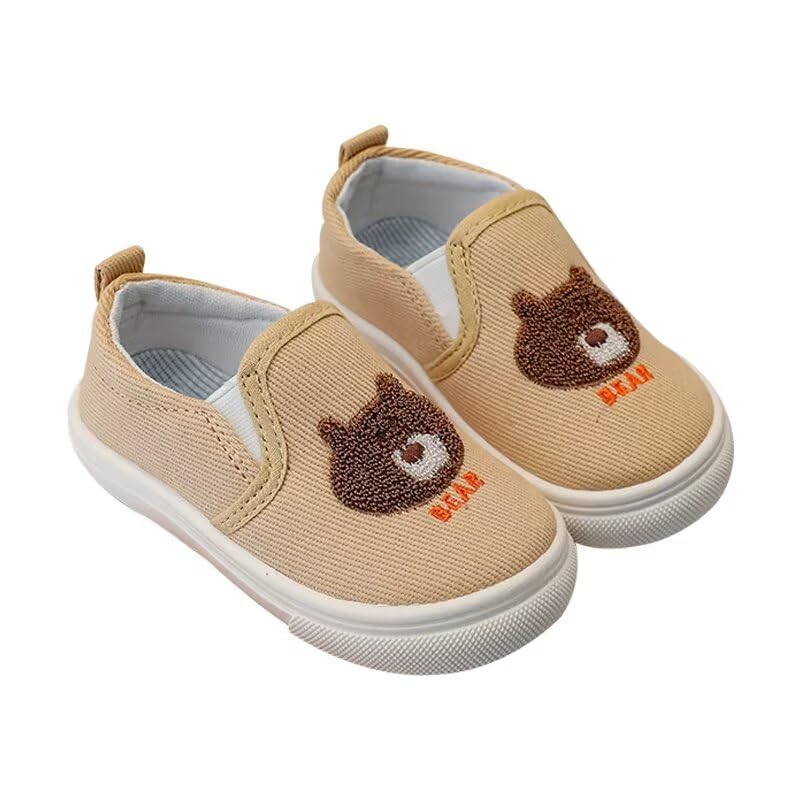 Zonkacen Boys Girls Anti Skid Fashion Cartoon Lovely Sport Shoes for Outdoor Hiking Trekking Climbing Camping Cycling Nursery School Exercise Khaki Toddler 9