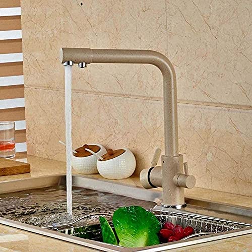 Double spout faucet kitchen Spertu en laiton pour simplifier vos recettes