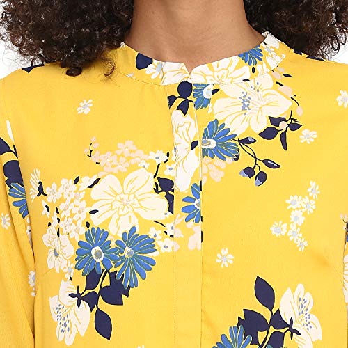 Image of Harpa Mock Neck Floral Dress