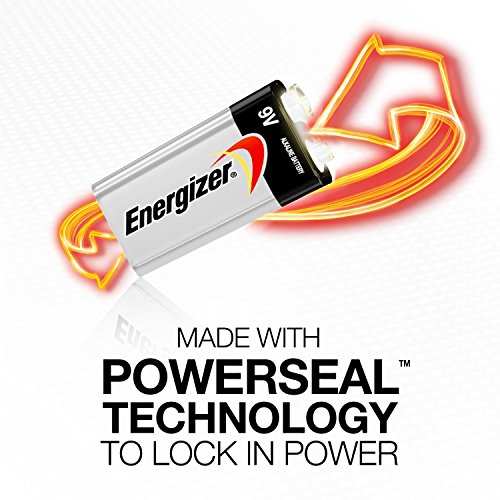 image for Energizer Max Alkaline 9 Volt, 4-Count, Silver, 4 Count (Pack of 1)