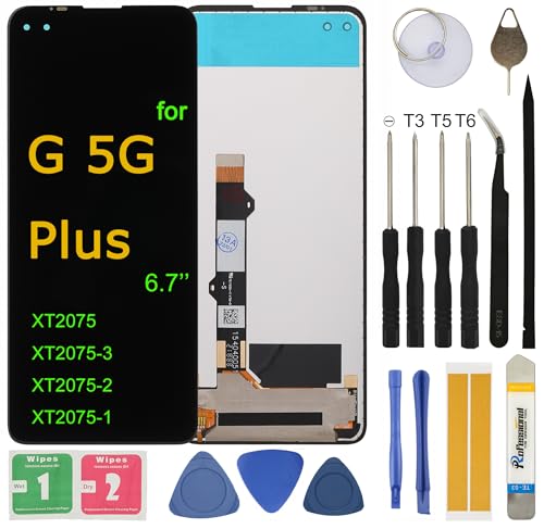 Écran LCD tactile Motorola G 5G Plus numériseur bloc complet XT2075-3 noir