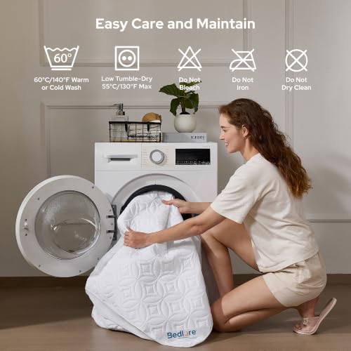 Image of BEDLORE Waterproof Mattress Protector, Full Size Mattress Pad