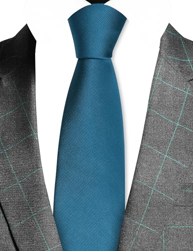Image of GUSLESON Classic New 3.15 inch(8cm) Men's Solid Color Necktie Wedding Business Tie + Gift Box