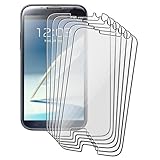 eForCity 6-Pack Reusable Screen Protector Compatible with Samsung© Galaxy Note II N7100