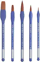 Kit Pincel P/Aquarela Acrilica Guache Pentel Neo Sable 5 Unidades