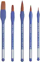 Kit Pincel P/Aquarela Acrilica Guache Pentel Neo Sable 5 Unidades