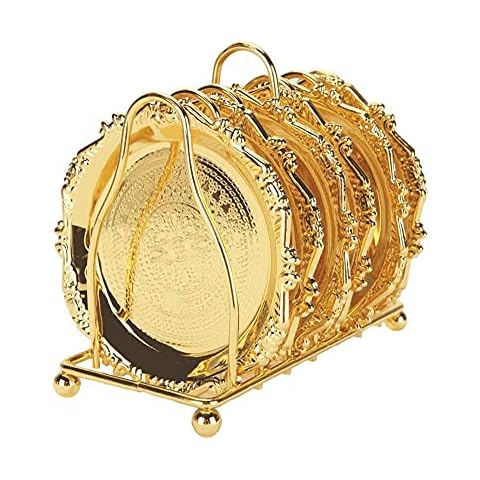 LjzlSxMF Metall Servierplatte Regal Set 7 stücke Gold Party Obst Metall Servierplatte Rack Sety Küchenbedarf Servieren Cover
