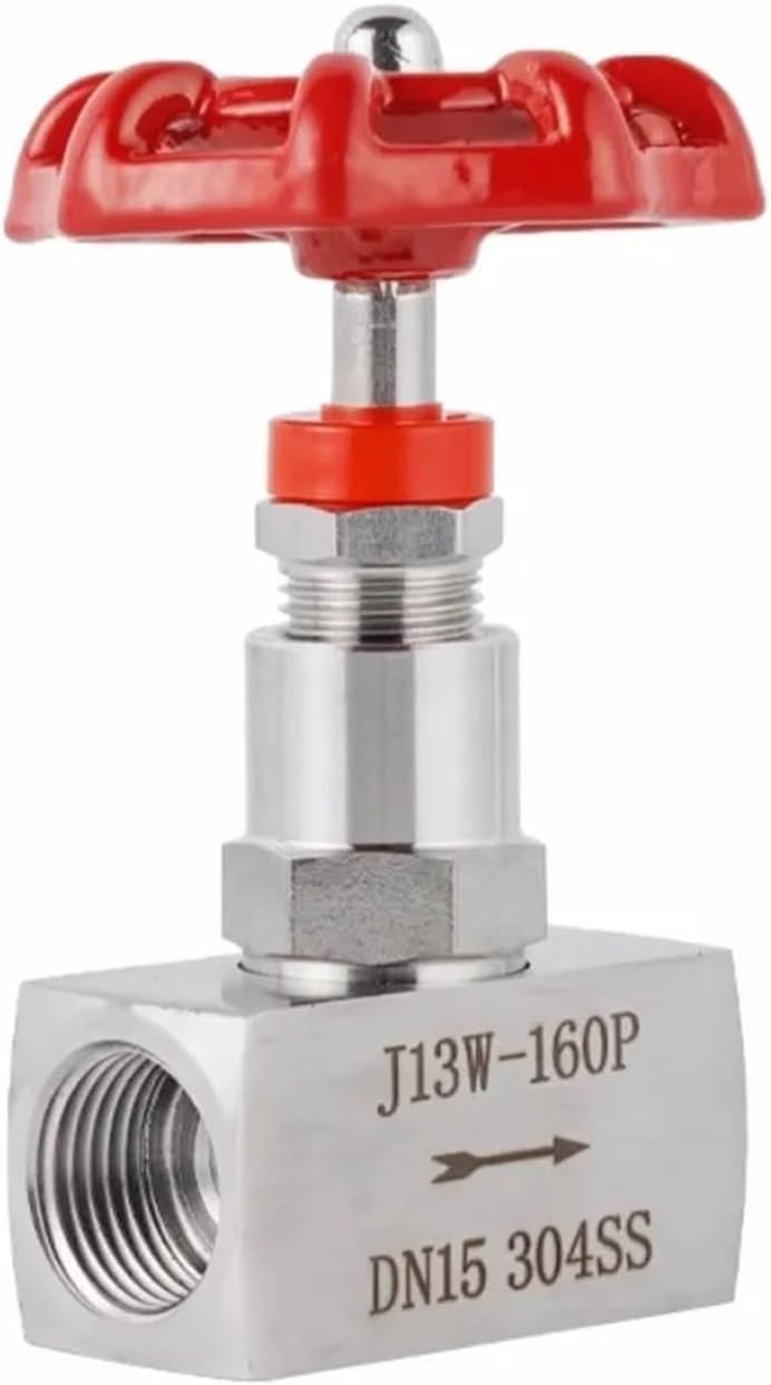 1/4" 3/8" 1/2" 3/4" 1" High Pressure Needle Globe Valve J13-160P Stainless Steel BSP Internal Thread Needle Valve(1/4")