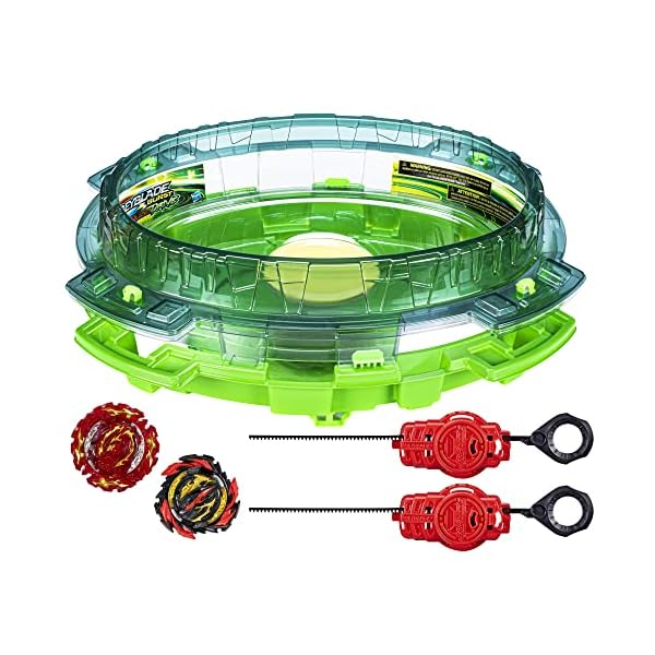 BEYBLADE Burst QuadDrive Interstellar Drop Battle Set, Set Stadium, 2 Battling Tops and 2