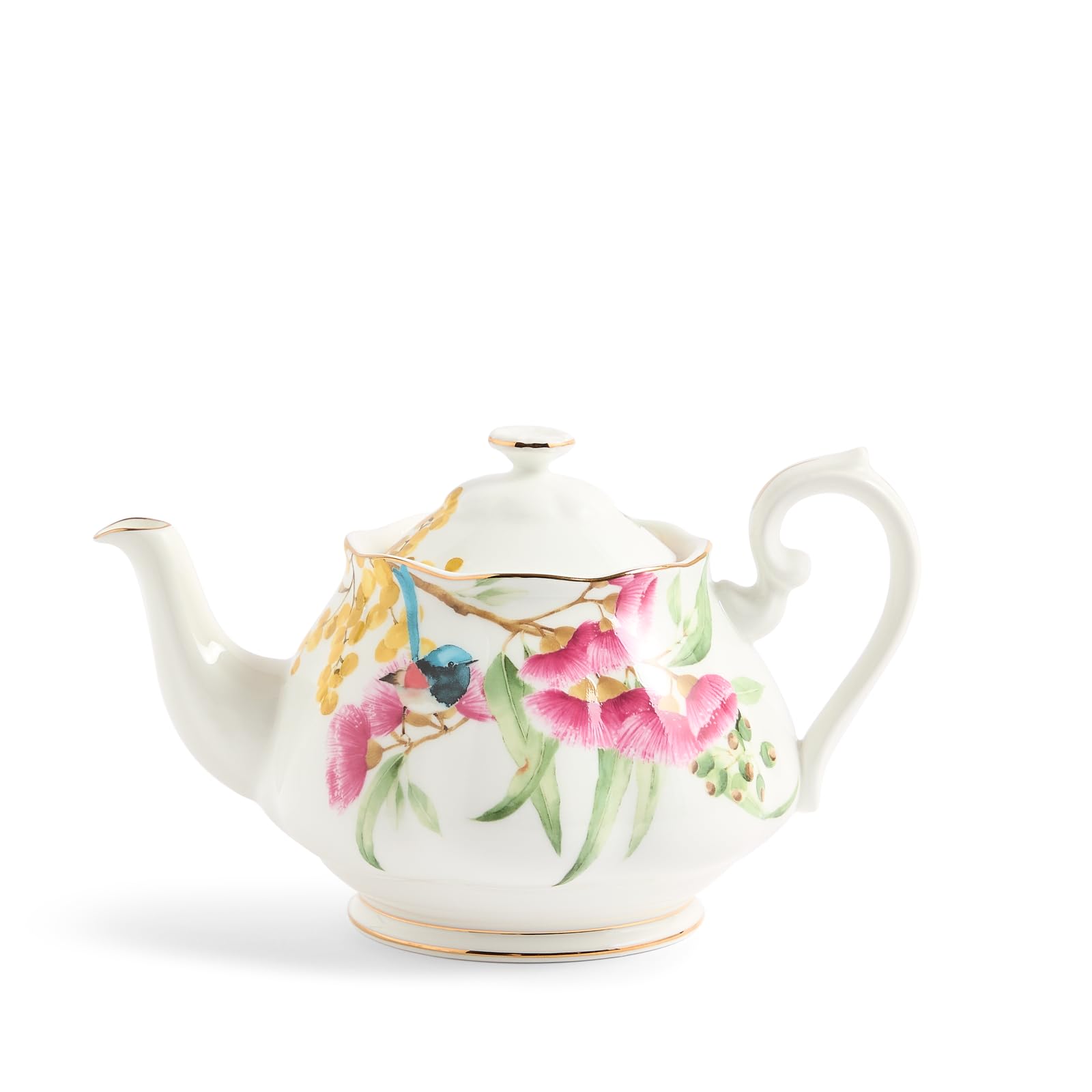 Royal Albert Miranda Kerr Australiana Service à thé en porcelaine fine avec bandes dorées