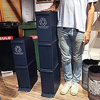 Amazon｜東谷(Azumaya-kk) ダストボックス 3Dホワイト 高さ118cm-3段