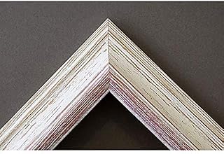Artecentro Marco para cuadros de lienzo - Shabby Chic blanco-color de madera - Varios tamaños oferta (blanco/rojo, 40 x 60 + paspartú)