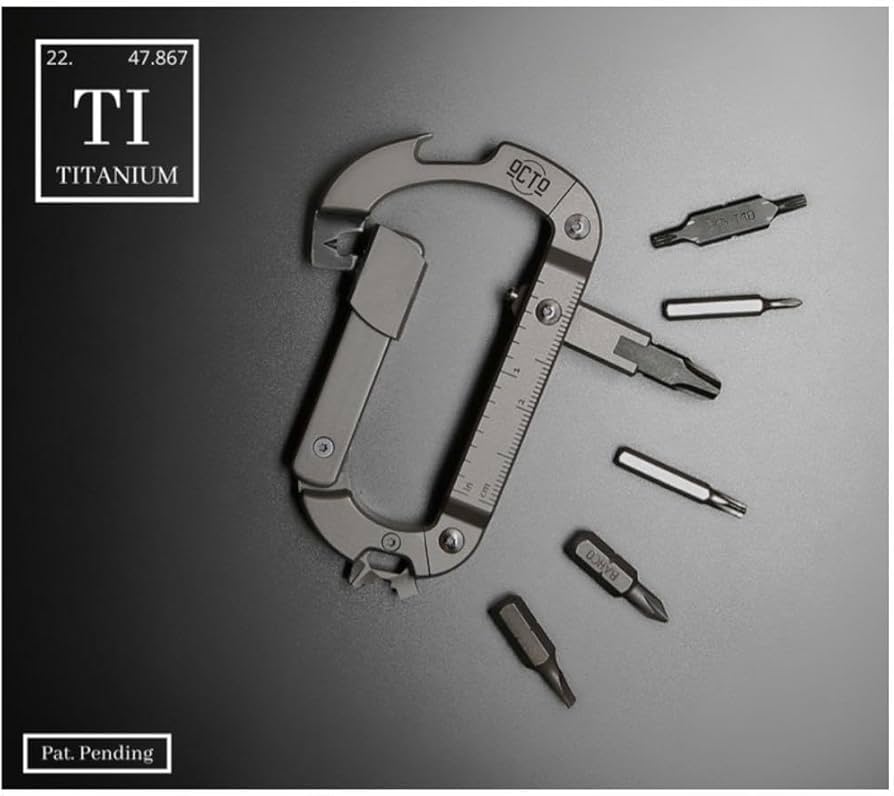 Ti2 Design カラビナ　EDC ツール Ti2 Design カラビナ EDC ツール