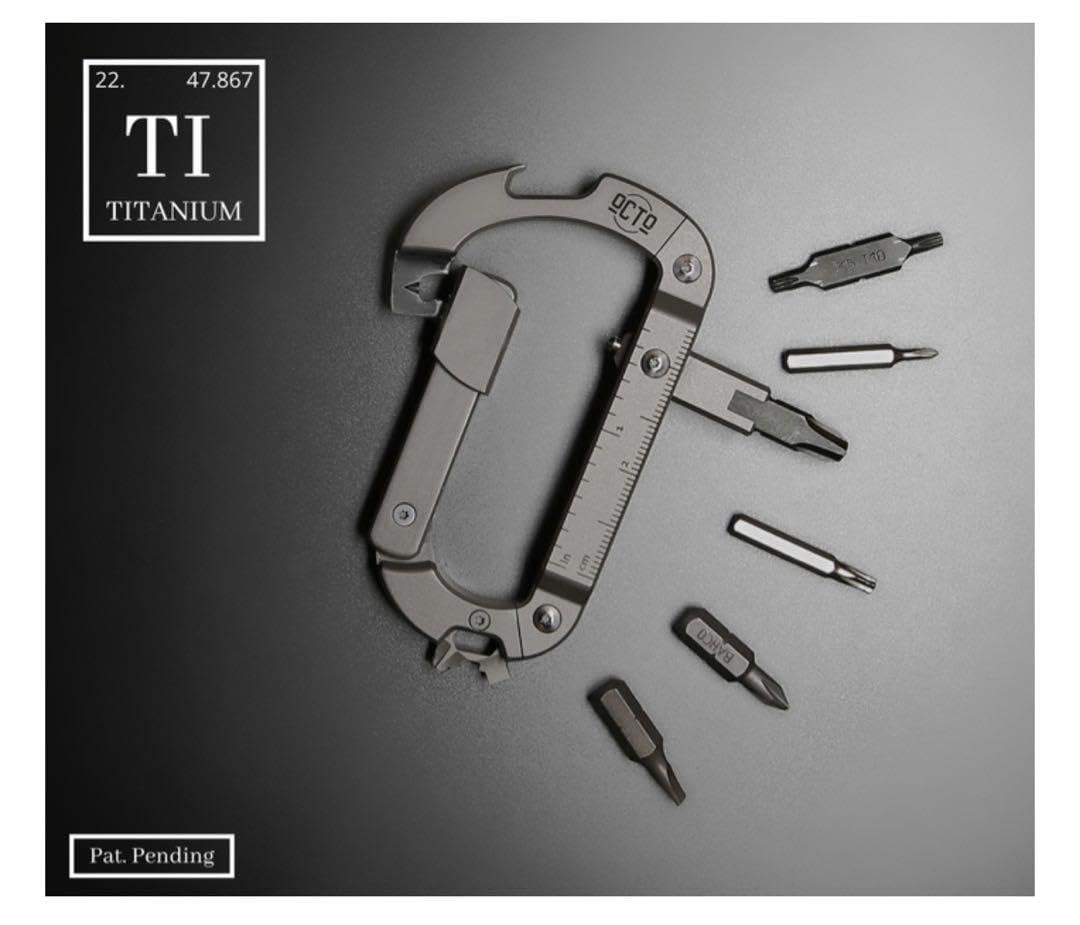 Ti2 Design カラビナ　EDC ツール Ti2 Design カラビナ EDC ツール