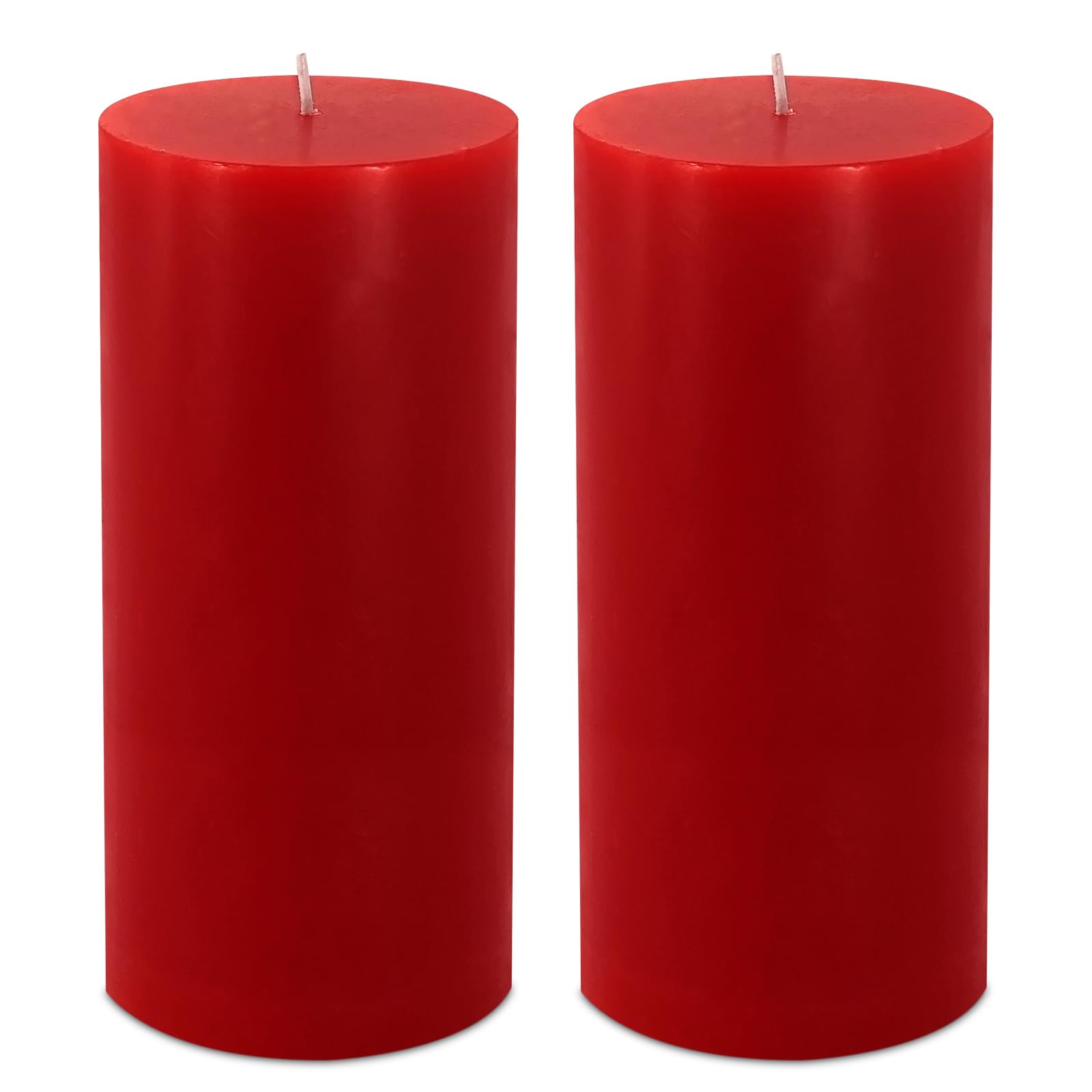 Amusaer Red Pillar Candles
