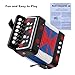 BGMUSER kids Accordion 10 Buttons Keys Toy Accordion MIni Accordian Musical Instrument for Children Beginners (Black)