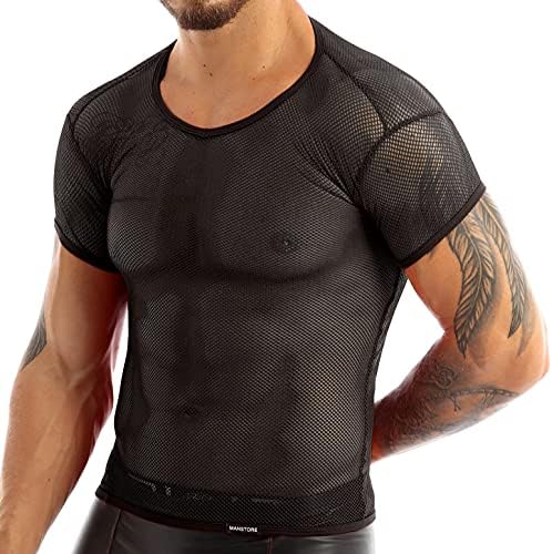 iiniim Men's Mesh Short Sleeve T-Shirt 
