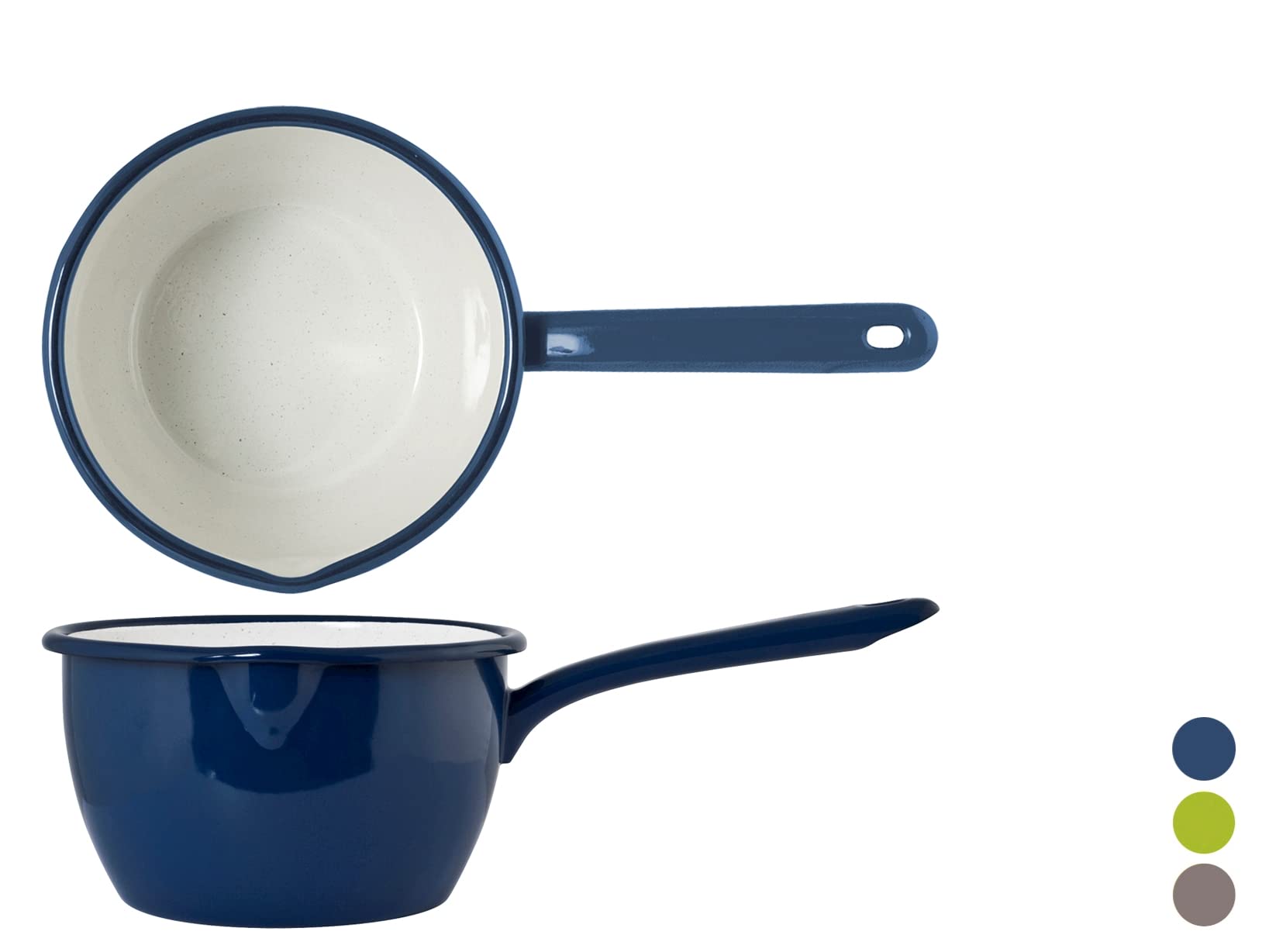 Enamel Casserole with Spout 16 cm