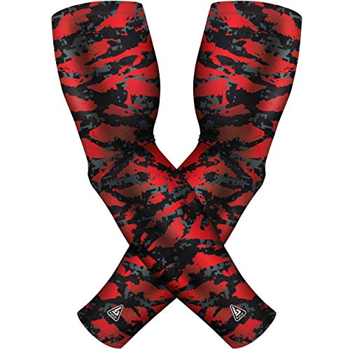 Image of B-Driven Sports Pro-Fit Compression Arm Sleeves - 1-Pair, 30+ Designs, Adult /Youth Sizes, for Athletic and General Purpose Use.