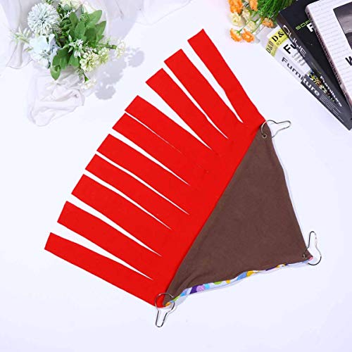 VILLCASE Rede de Papagaio Gaiola de PÃ¡ssaro Habitat de Rede RÃ©ptil DecoraÃ§Ã£o para Escalada Algod