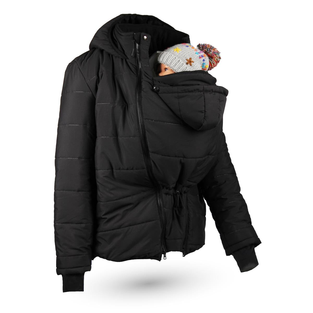 Viva la Mama – Warme gesteppte Tragejacke für Männer mit Baby Trageeinsatz - NORDIK