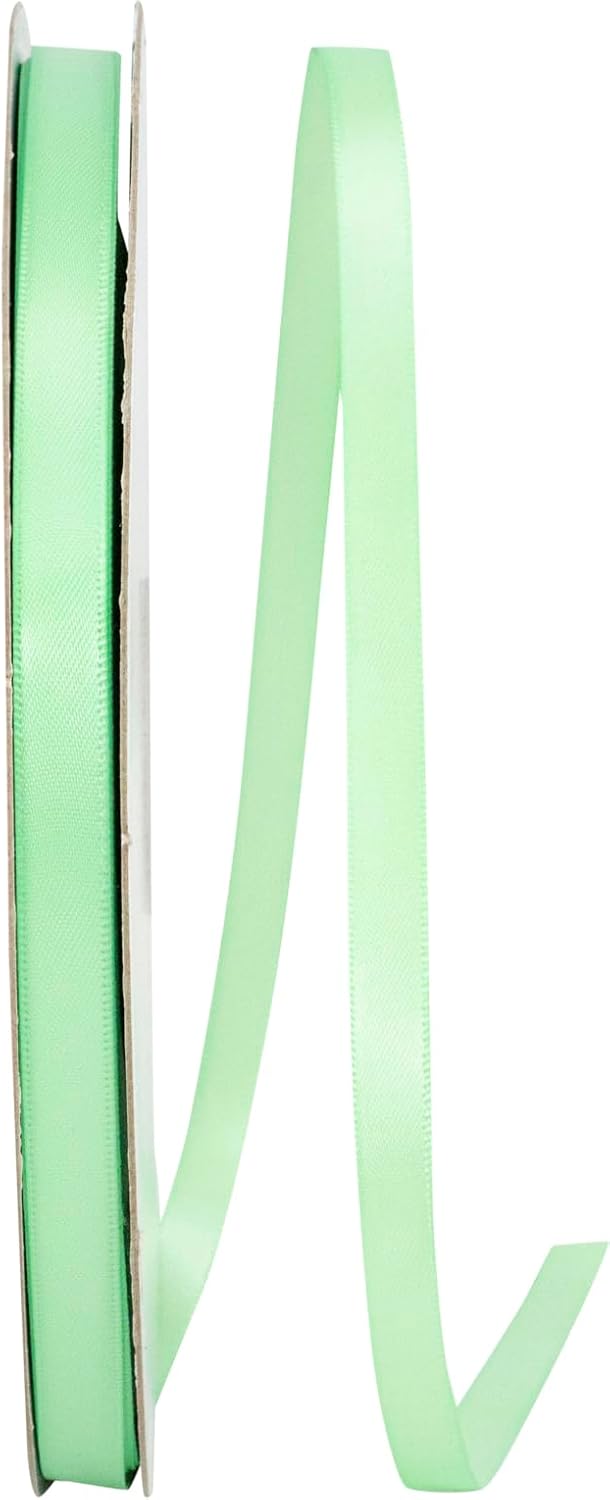Reliant Ribbon 4950-056-15C Double Face Satin Ribbon, 3/8 Inch X 100 Yards, Mint