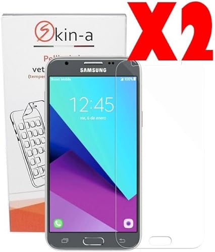 skin-a X2 Pack Pellicola protettiva vetro temperato per Samsung Galaxy 2017 SM-J330 skin-a X2 Pack Pellicola protettiva vetro temperato per Samsung Galaxy 2017 SM-J330