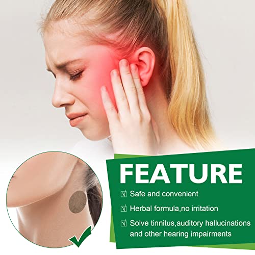 Tinnitus Relief For Ringing Ears, 24Pcs Ear Ringing Relief Patches, Effective Tinnitus Treatment With Natural Herbal Formula. Relieves Earaches, Improves Hearing And Boost Blood Circulation #TOP3