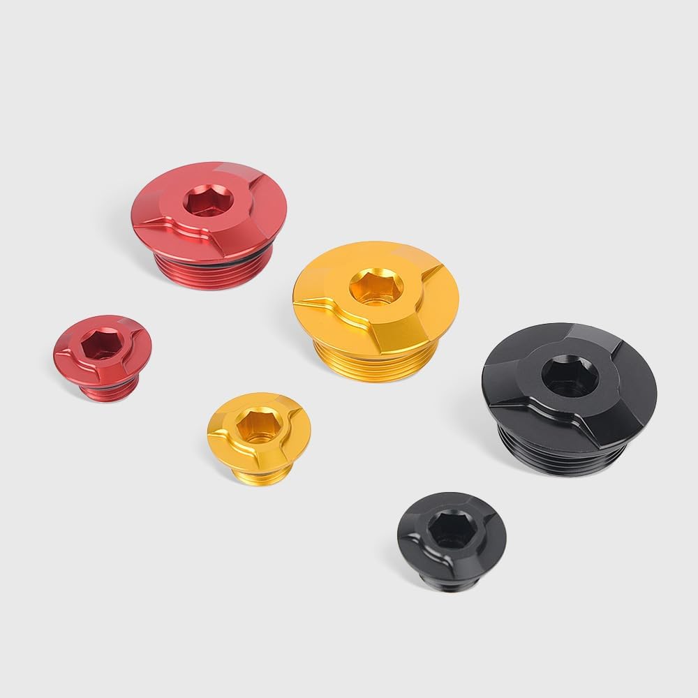 for HO&N&DA CT125 GROM SC50 SC110 MONKEY125 DAX125 C125 CBR125R CB250R CMX250 CL250 Motorcycle Engine Oil Filler Screw Cover Plug Oil Cap Accessories (Gold)