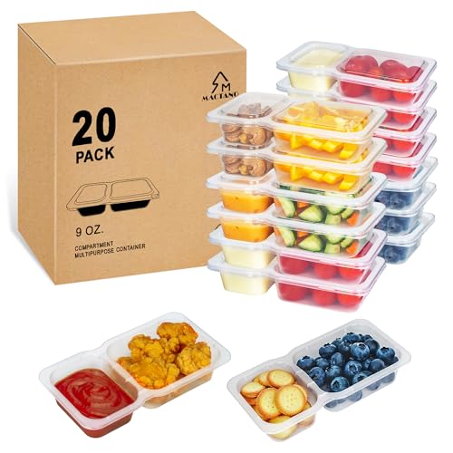 MACTANO 9 OZ Reusable Snack Containers with Lids